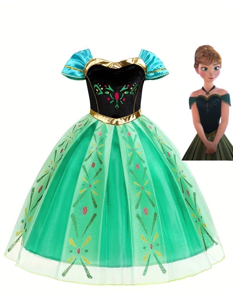 Anna Costume Dress green - baby costumes
