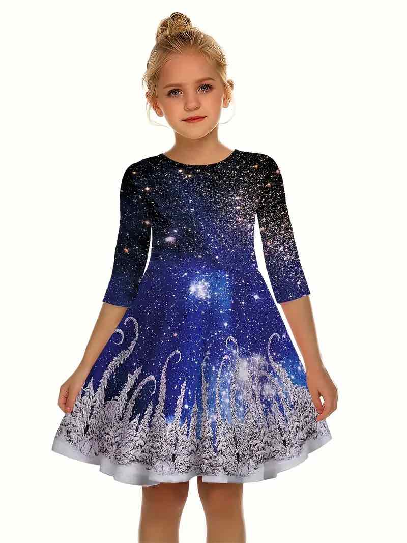 Blue Dress for Christmas - baby costumes