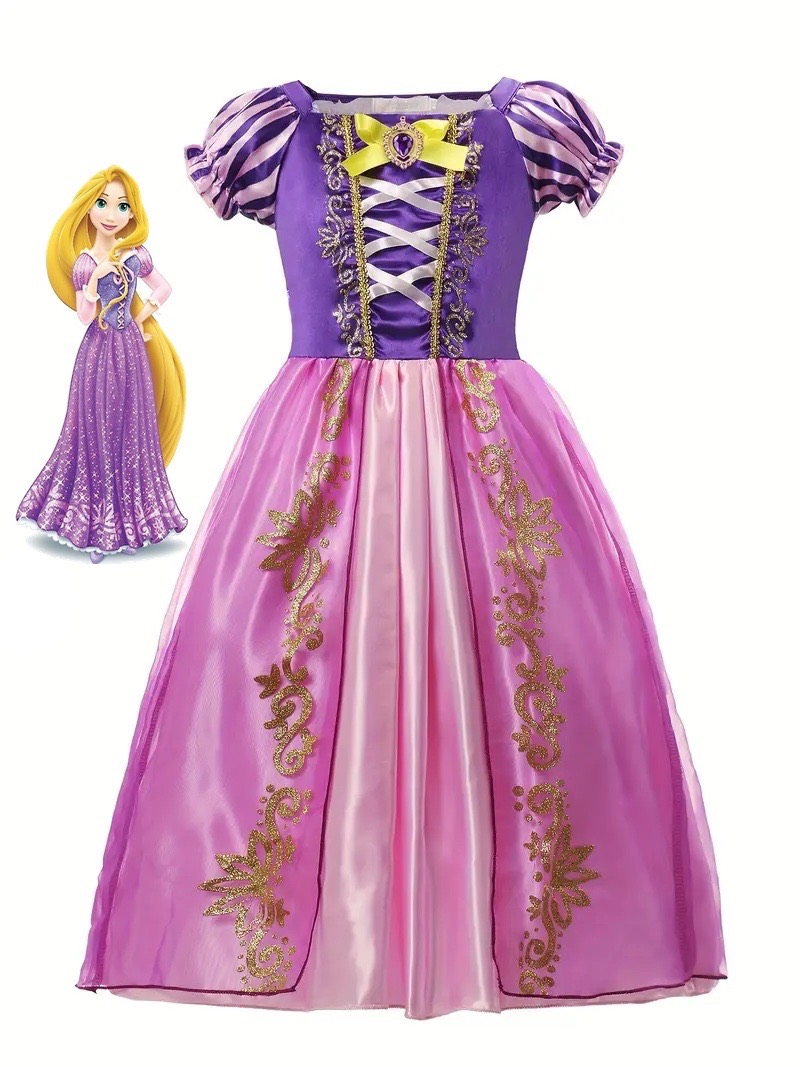 Εnchanted Princess Dress Rose Purple - baby costumes