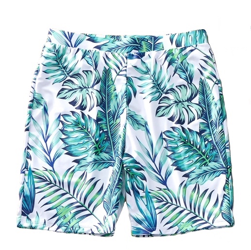 Stylish Leaf Matching Swimsuit - Green
