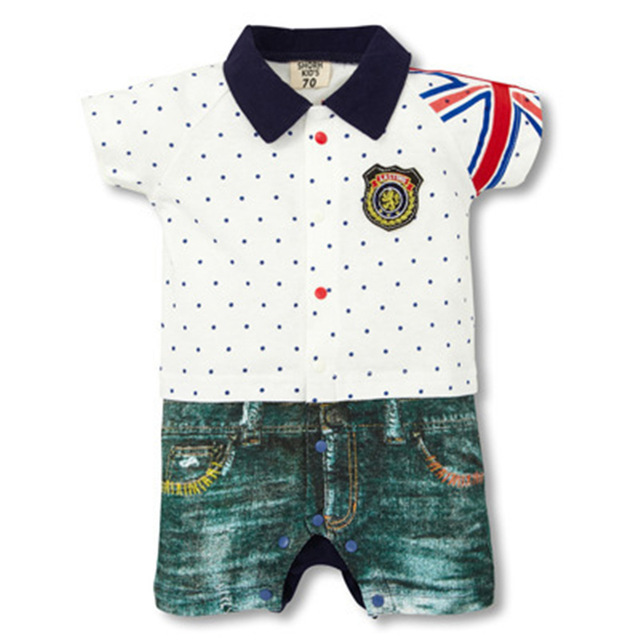 Summer baby romper White UK