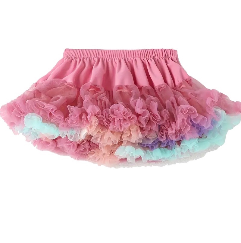 Tutu kids skirt - Multicolour Pink