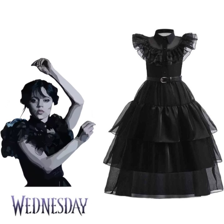 Costume Wednesday Addams - Black