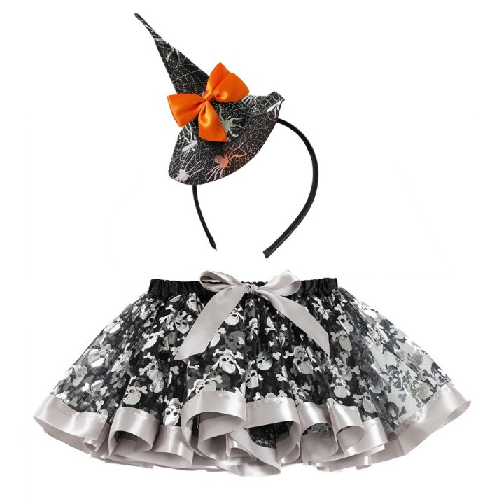 Set Tutu Girl skirt White-Black