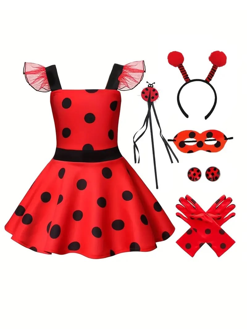 Set Polka Dots Ladybug Costume - baby costumes