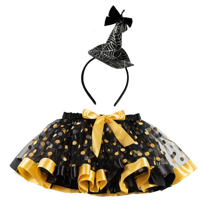 Set Tutu Girl skirt Black-Yellow