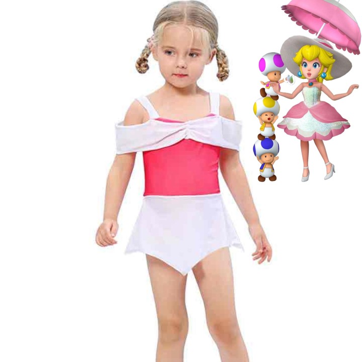 Princess Peach dress Super Mario Swimsuit