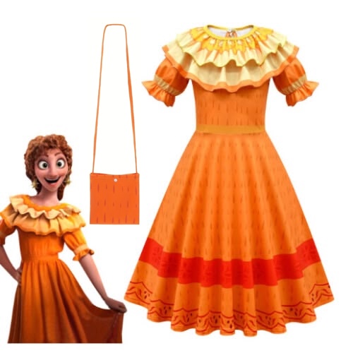 Princess Dress Madrigal Cosplay Costume For Girls with Bag - baby costumes