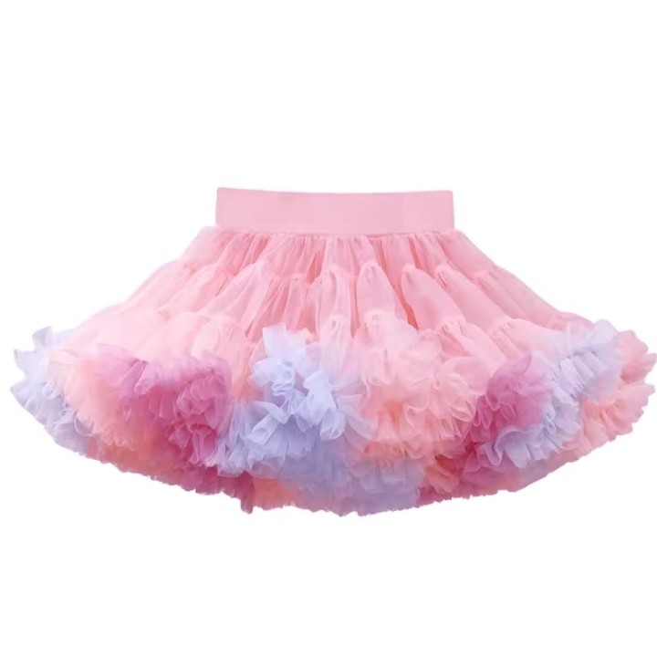 Tutu kids skirt - Pink Multi