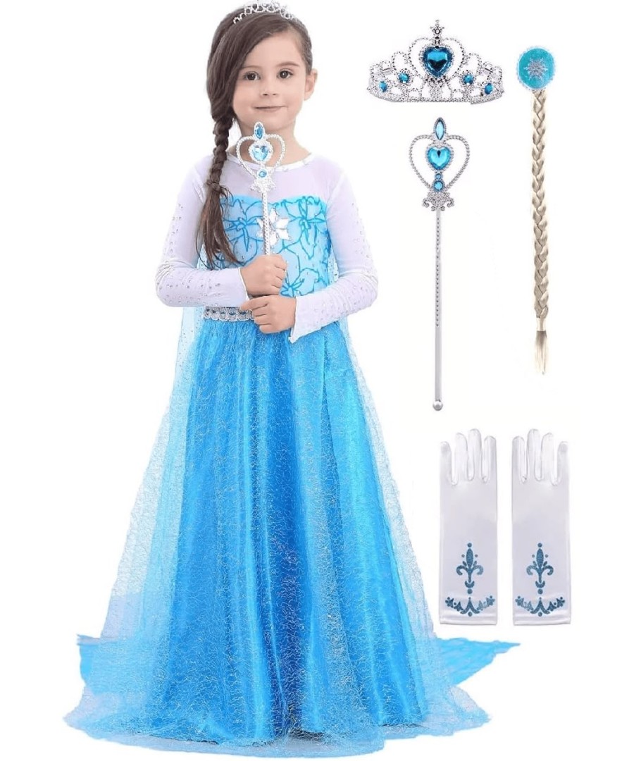 Set Princess Costume light Blue