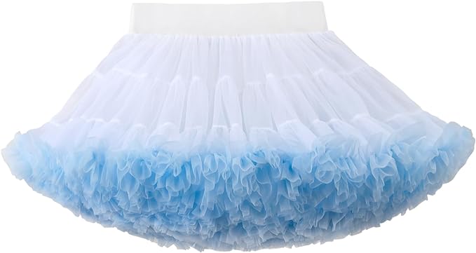 Tutu Girls skirt - White Blue