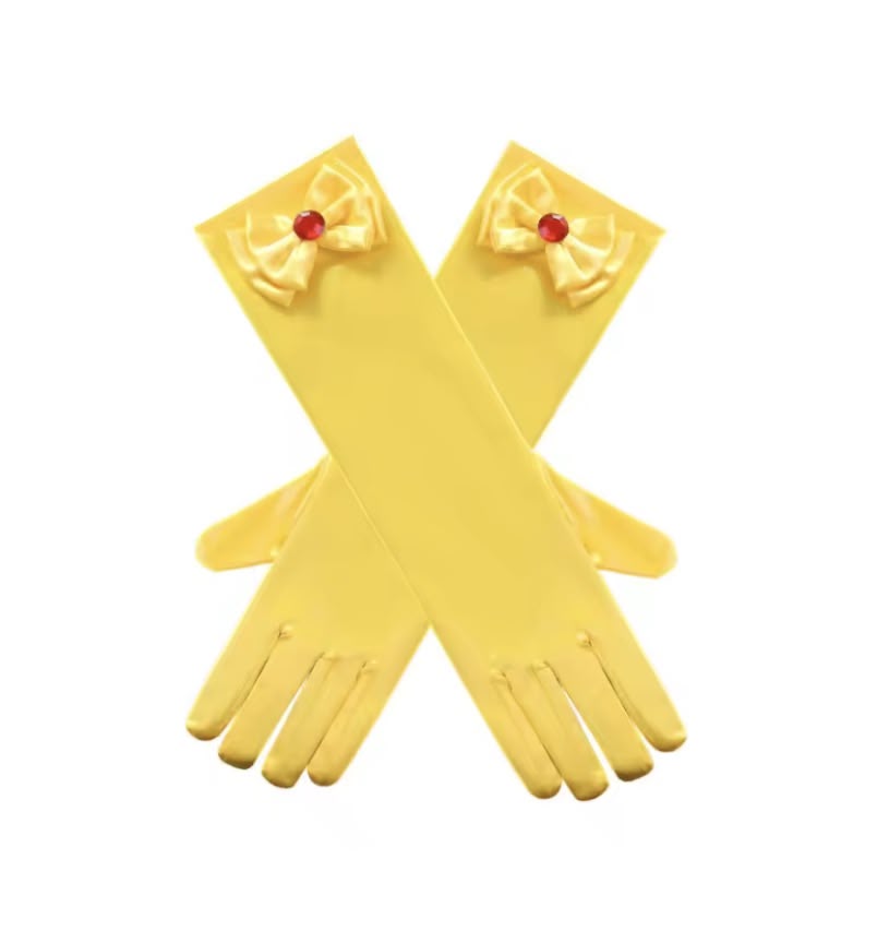 Princess Gloves - Yellow - baby costumes