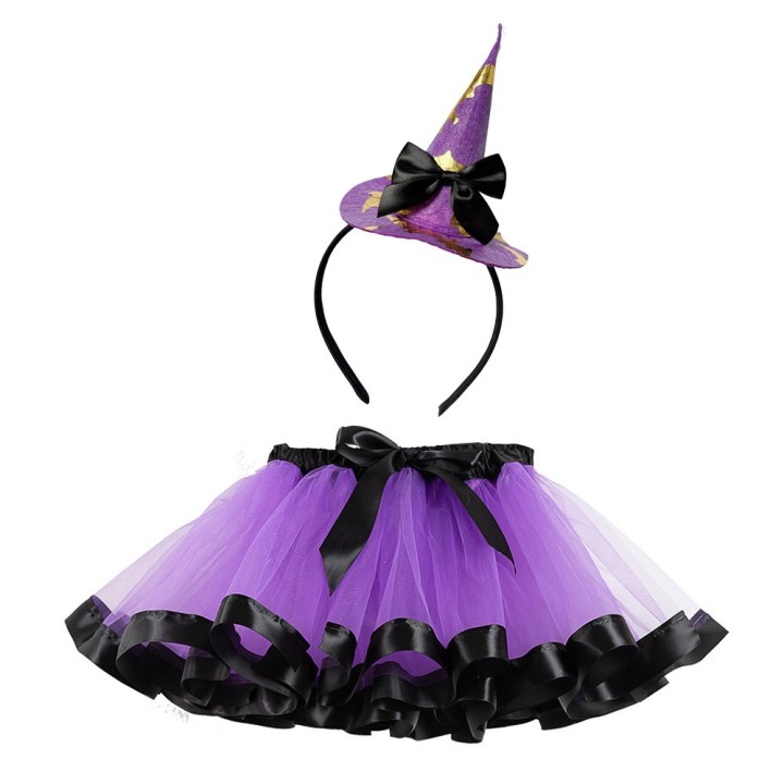Set - Tutu Girl skirt Purple