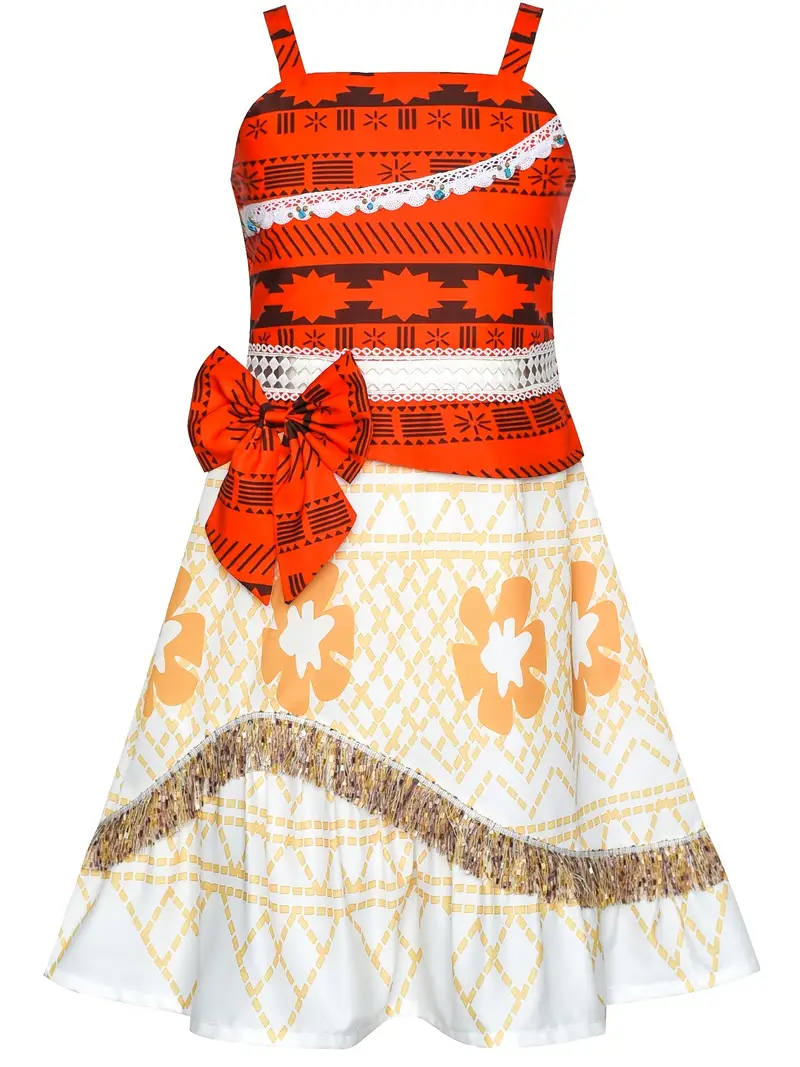 Princess see dress Red Yellow
