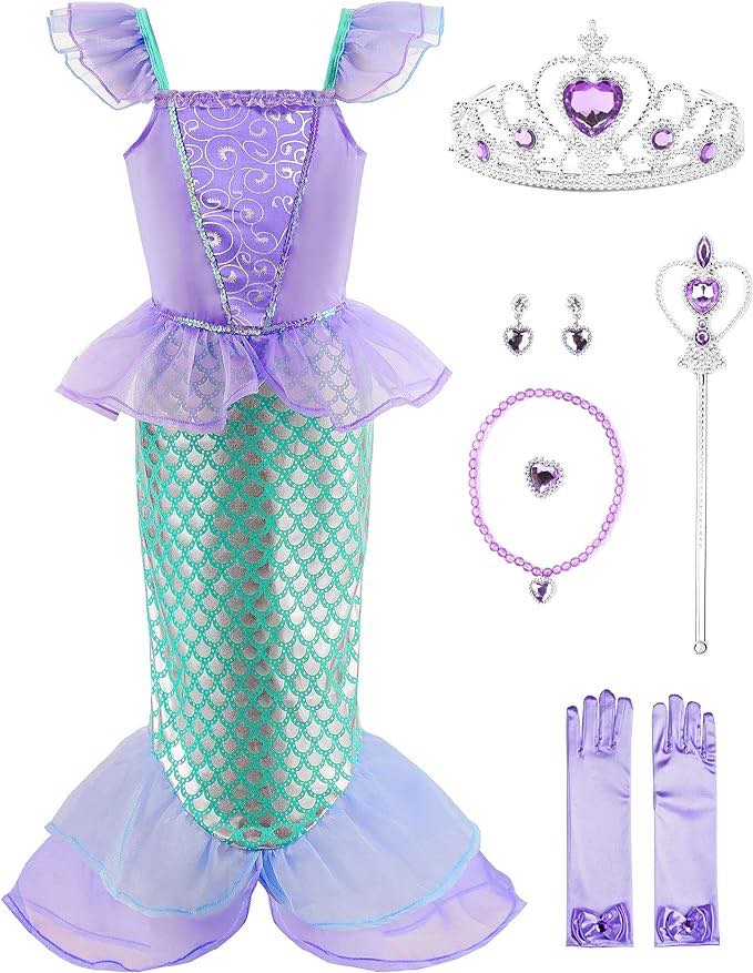 Little Mermaid Costume Dress Set - baby costumes