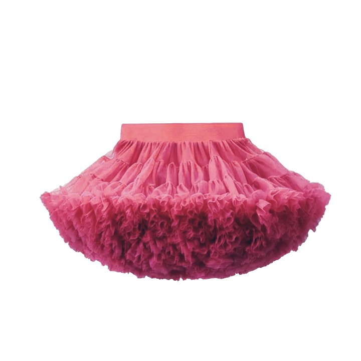 Tutu kids skirt - Latte Red