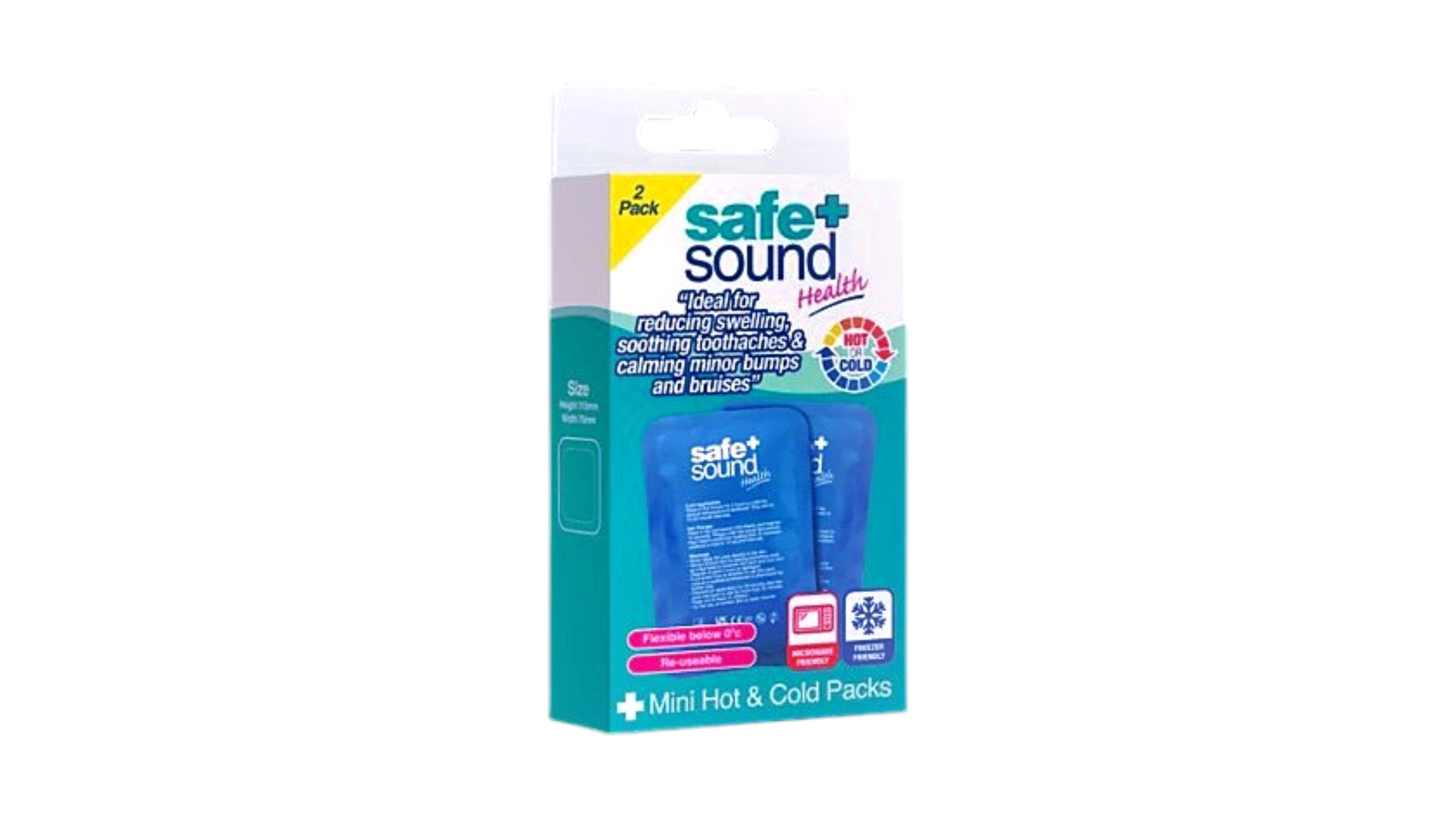 Safe+ Sound Mini Hot & Cold Packs, 2 Packs