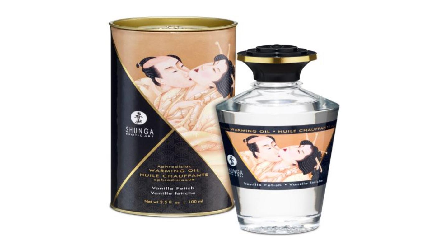 Aphrodisiac vanille massage oil with warm effect
